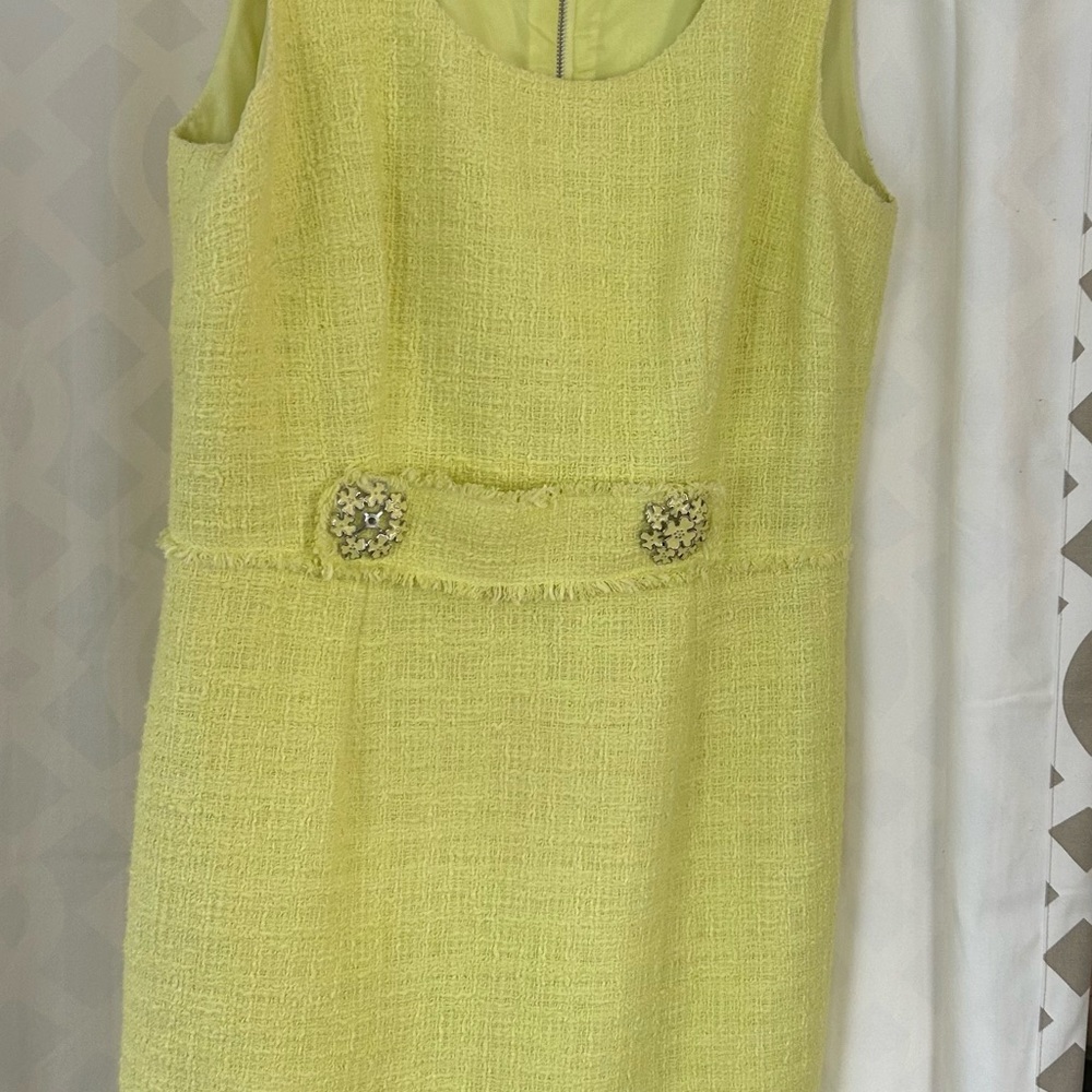 Per Se Yellow Sleeveless Dress